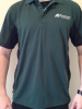 Short Sleeve  Color Blocking Polo-Green/Black with Silver Logo