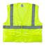 Safety Vest Lime with Pockets with Prospect Supervisor Safety in black on back