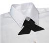 Poplin Crossover Tie - Black