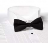 Polyester Satin Bow Tie  - Black