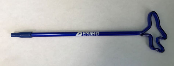 Airplane Shaped Blue Pen with White Prospect logo