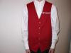 Economy Vest / Red with Silver Logo
