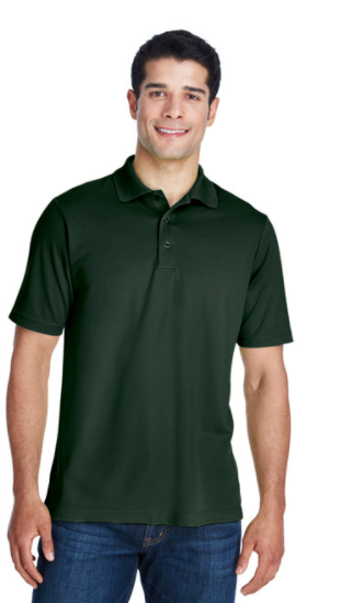 Short Sleeve Forest Polo with White Logo