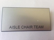 Name Tag - Aisle Chair Team with Safety Pin Backing