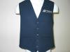 Men's Economy Vest / Navy Blue with Silver Logo