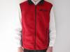 Fleece Vest / Red with Black Logo