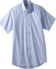Mens SS Pinpoint Oxford Shirt - Blue-Blank