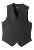 Women's Charcoal Wool/Polyester Vest with Silver Logo