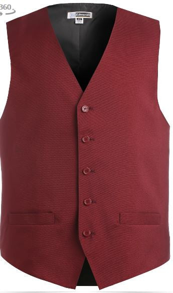 Men's Burgundy Vest with Black Prospect Logo