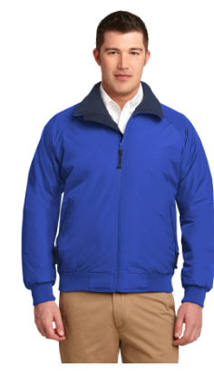 Winter Jacket - Royal with Silver Logo